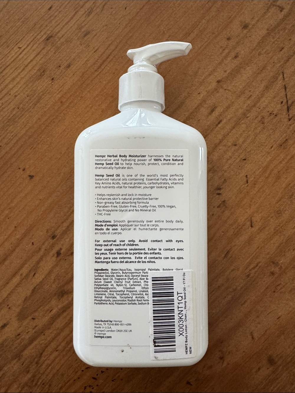 Hempz Cherry Blossom Herbal Body Moisturizer - Picture 2 of 3